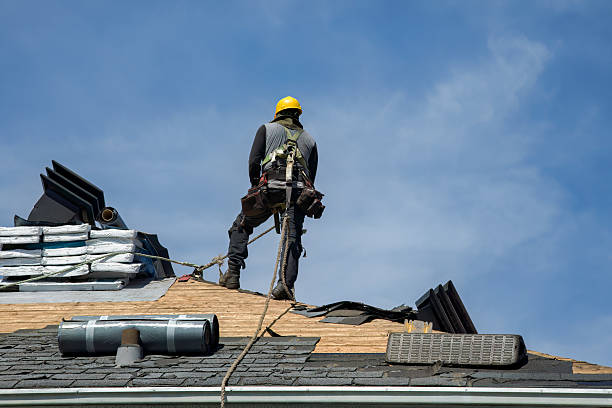Professional Storm Damage Roof Repair technician working in Hartford City, IN
